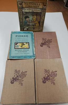 Maurice Sendak Nutshell Library Set of 4 Miniature Books with Slipcase 1962