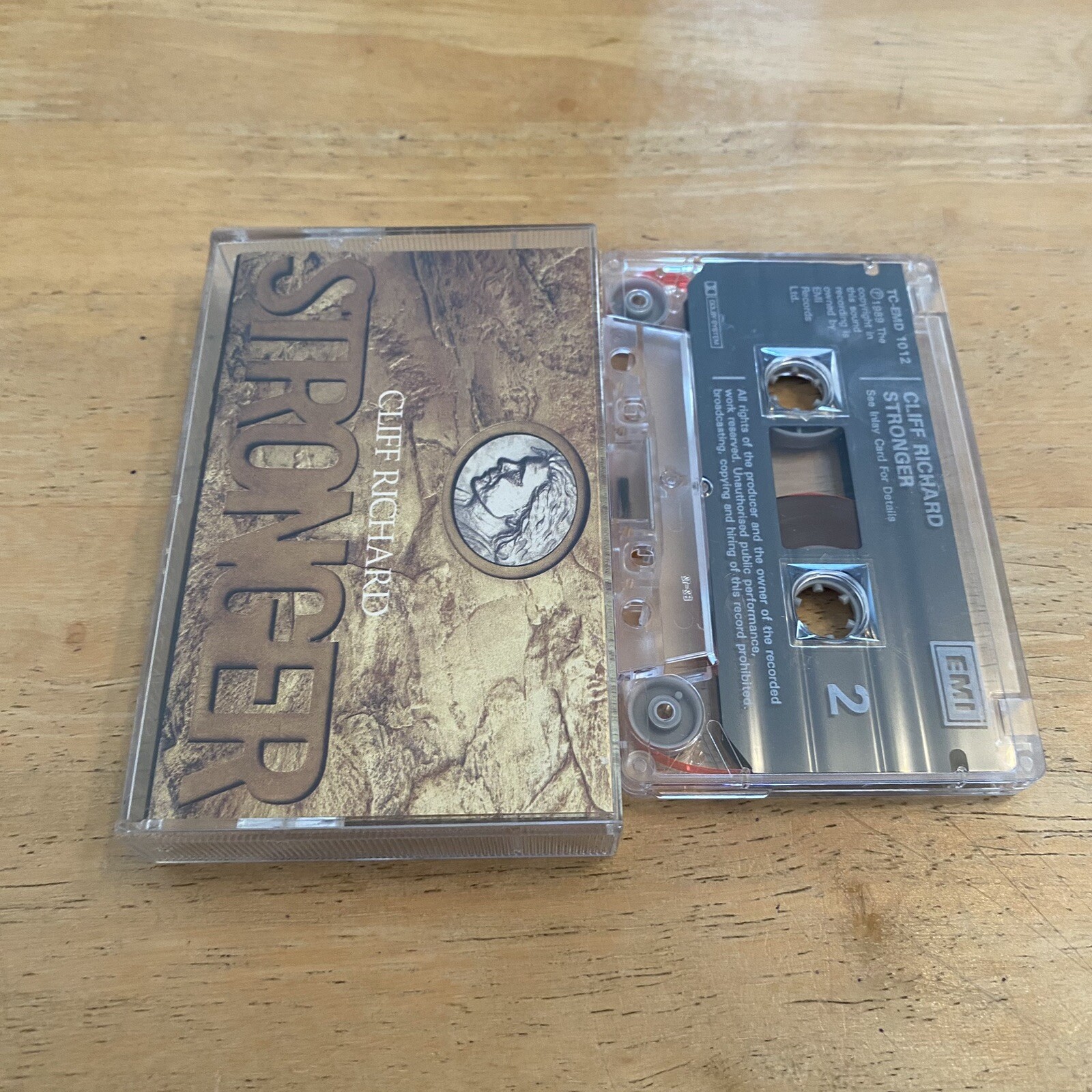 CLIFF RICHARD STRONGER cassette tape album A0142