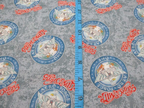 Aerosmith Aero Force One or Black Ace Cotton Fabric-One Yard 36"x 44" Wide - Picture 4 of 22