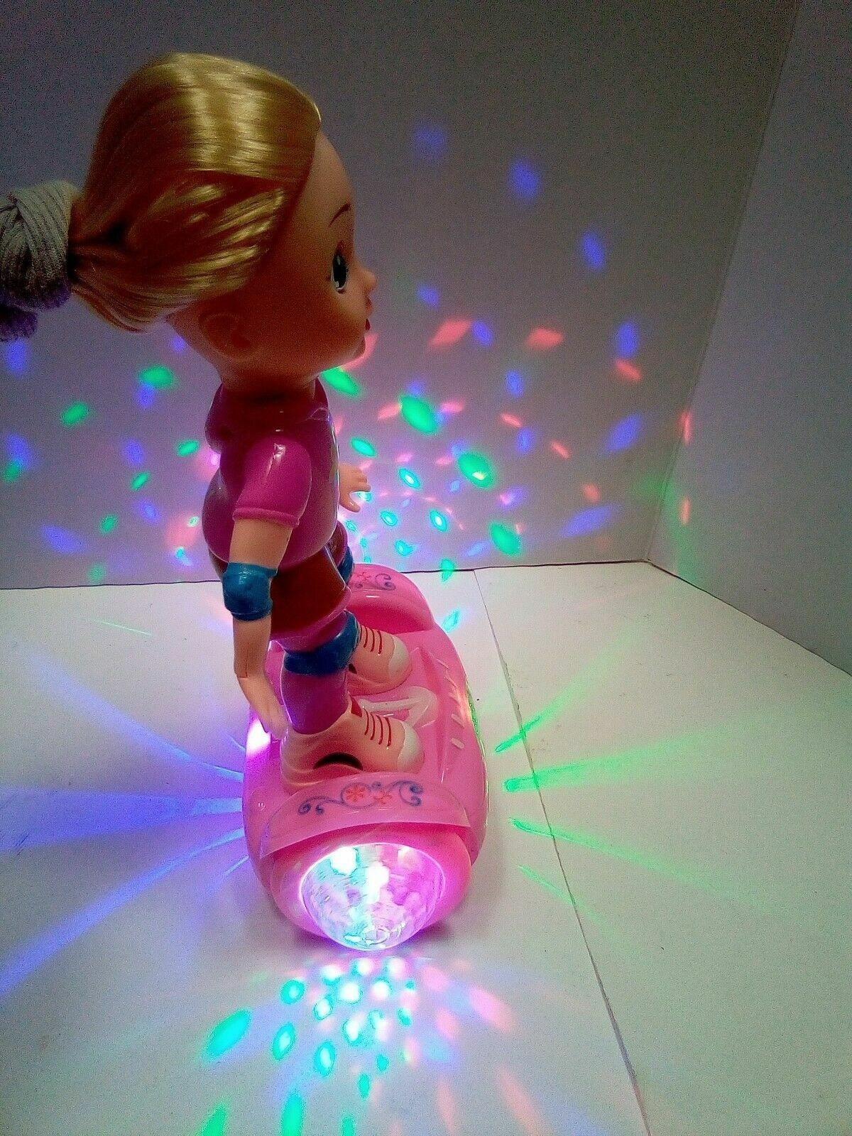 Kids Balance Wheel Car Doll Dazzle Lights LED & Music Baby Girls Xmas