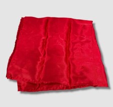  39 Countess Mara Men's Red Solid Satin Pocket Square