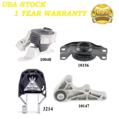 4PCS MOTOR & TRANS MOUNT FIT VOLVO V50 2WD/S40 2007-2010 2.4L