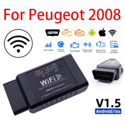 WiFi OBD2 ELM 327 Auto Scanner Werkzeug Android iOS Fehlercodeleser passt für 2008
