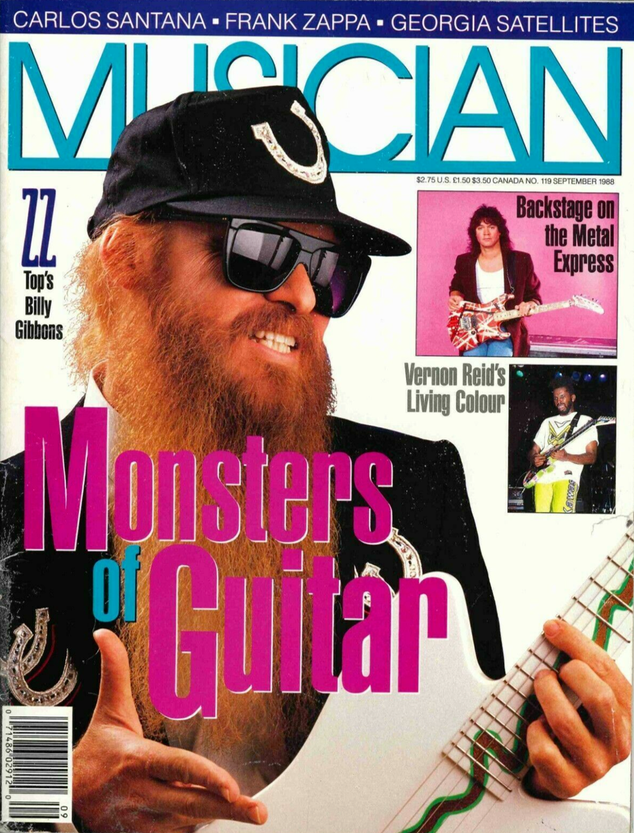 アート・デザイン・音楽 +1 MAGAZINE Magazine Fourth Year Antwerp Musician Magazine September 1988 Eddie Van Halen ZZ Top Vernon