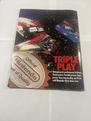 Nintendo Power Magazine Vol 33 [TMNT III] Turtles With Lemmings Poster & Inserts - Picture 2 of 3