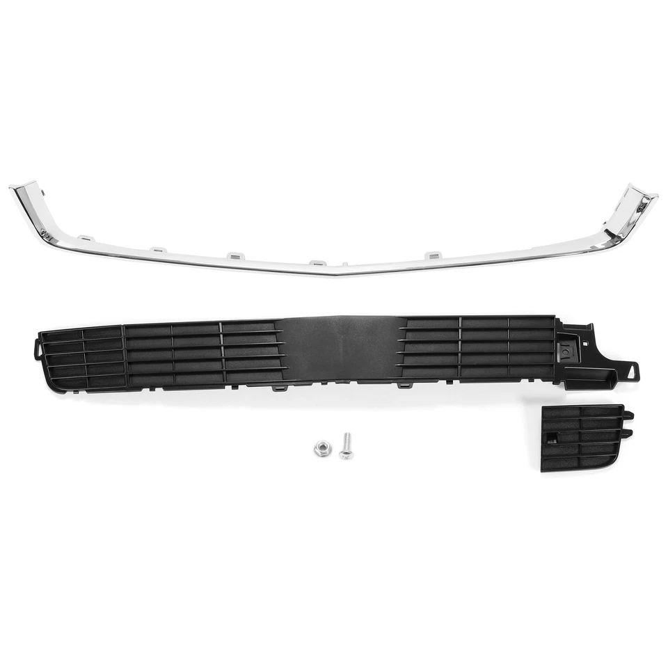 For Cadillac Escalade 2015-2020 Front Bumper Chrome Trim Grille Lower Face bar - Image 3 of 4