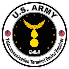 US Army Telecommunication Terminal Device Repairer Bumper Sticker Military 5"