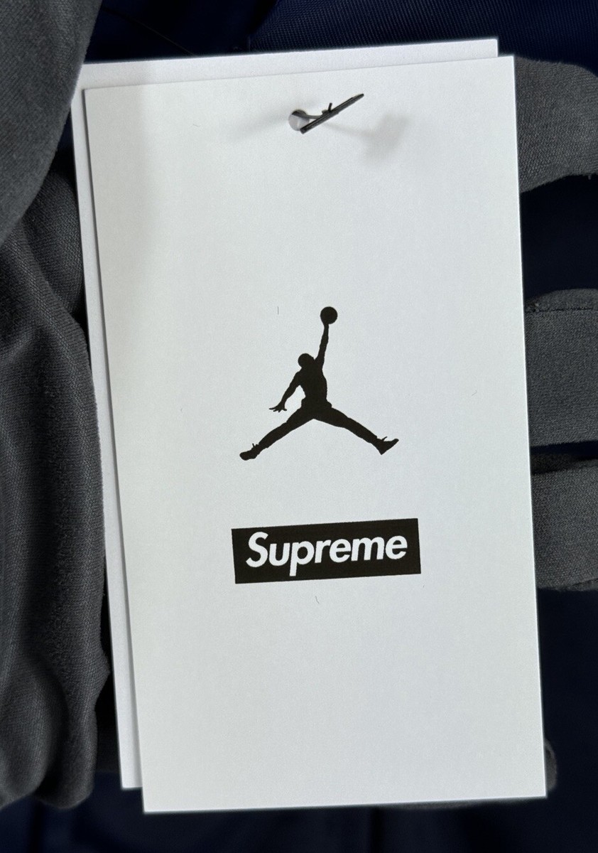 Supreme X Jordan - Logo Embroidered Hooded Puffer Jacket Supreme X Jordan - Logo Embroidered Hooded Puffer Jacket