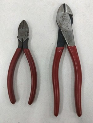 2pc Klein Tools D228-8 8'' & D252-6 6'' Lineman Diagonal-Cutting Pliers Set