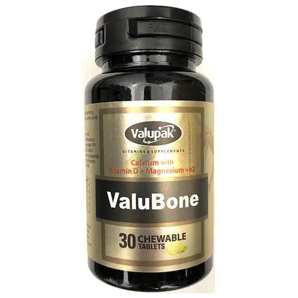 3 x Valupak ValuBone 30 Chewable Tablets