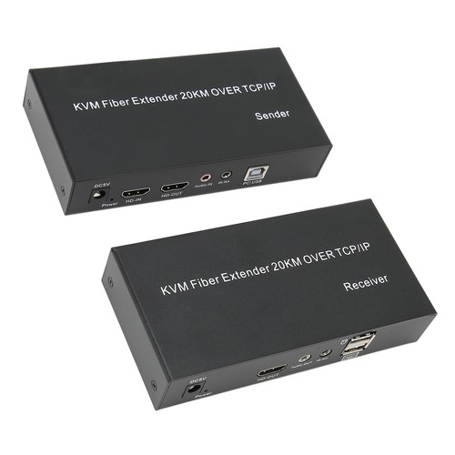 HD KVM Extender 20KM Single Mode Fiber 1080P 60Hz 0 Latency Local Output KVM CB - Afbeelding 13 van 30