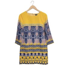 J. CREW Factory Women's Sz 0 Jules dress in Scroll Sheath Print