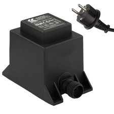 Trafo 12V 21,6W, Transformator AC/AC IP44, Niederspannung Netzteil Lichterkette