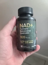 NAD+ 7-in-1 Anti-Aging with Quercetin, Resveratrol & Turmeric – 60 Caps
