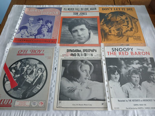 Sheet music x 6