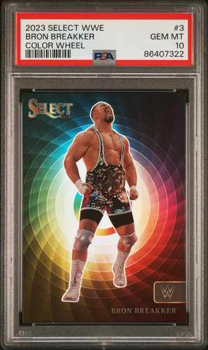 2023 Panini Select WWE Color Wheel Bron Breakker #3 PSA 10