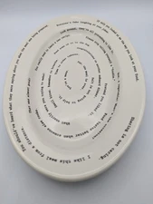 Fishs Eddy Retired  " Intervention-Ware"  Oval Serving dish