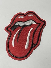 Rolling Stones Tongue Rock and Roll Music Band Iron on Patch 3x2   F86