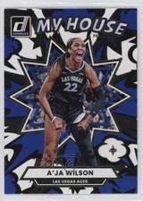 2025 Panini Donruss WNBA My House Press Proof Blue A'ja Wilson #5 07qd
