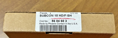 New Sealed Phoenix Contact SUBCON 15 HD/F-SH D-SUB 15 Pos 5604603