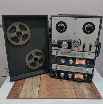 Vintage Akai M-8 Cross Field Tube Reel to Reel Tape Recorder - Powers On Works