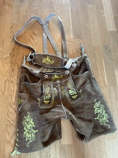 Lederhose Trachtenhose mit Trägern Gr. 50