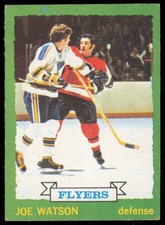 1973-74 TOPPS JOE WATSON PHILADELPHIA FLYERS #91 EX-EXMT