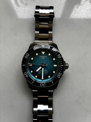 Tissot Seastar 1000 Powermatic 80 Automatic Teal Dial Full Set 