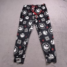 Disney Nightmare Before Christmas Pajama Pants Womens M 8-10 Jack Skellington
