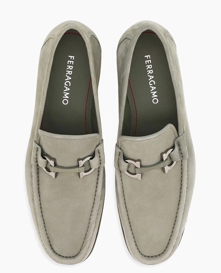 Salvatore Ferragamo Loafer Gray Casual Shoes for Men for  display picture 2