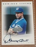 1996 Donruss Leaf Signature Series Domingo Cedeno Silver Auto On-Card Autograph