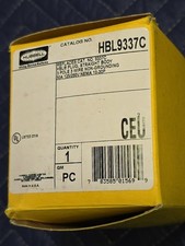 Hubbell HBL9337C Straight Blade Male Plug 3P 3W 30A 125/250V NEMA 10-30P NEW