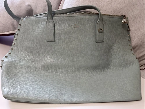 Borsa Kate Spade New York Ruanda On Purpose borchiata in pelle verde menta