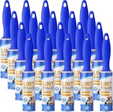 20 Pack Mini Lint Roller Bulk for Travel, Pet Hair Remover