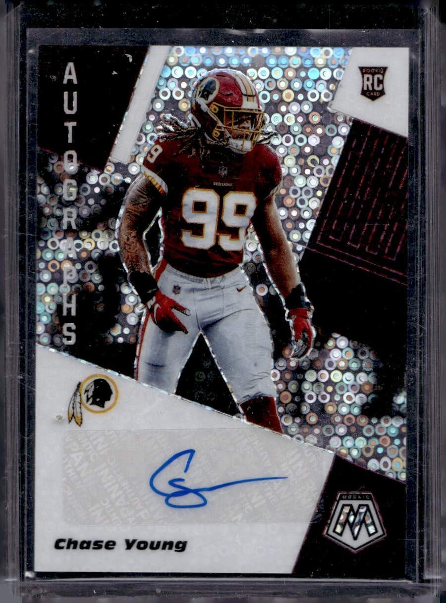 2020 Panini Mosaic Rookie Auto Mosaic Chase Young #RA2 Auto RC