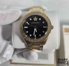 Versace Greca Dome VE2T00522 Mens Gold Black ...