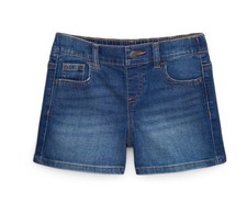 Wonder Nation Girls Dark Wash Blue Denim Short, Size L 10-12 Plus NEW