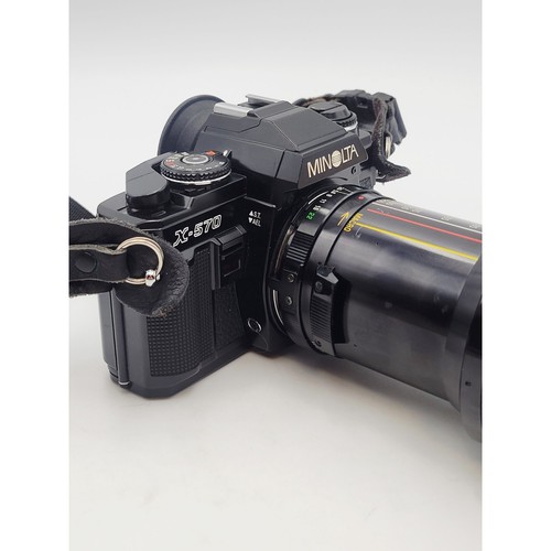 Minolta X-570 35mm Film Camera w/Vivitar Series 1 70-210 mm Lens JAPAN - Picture 19 of 24