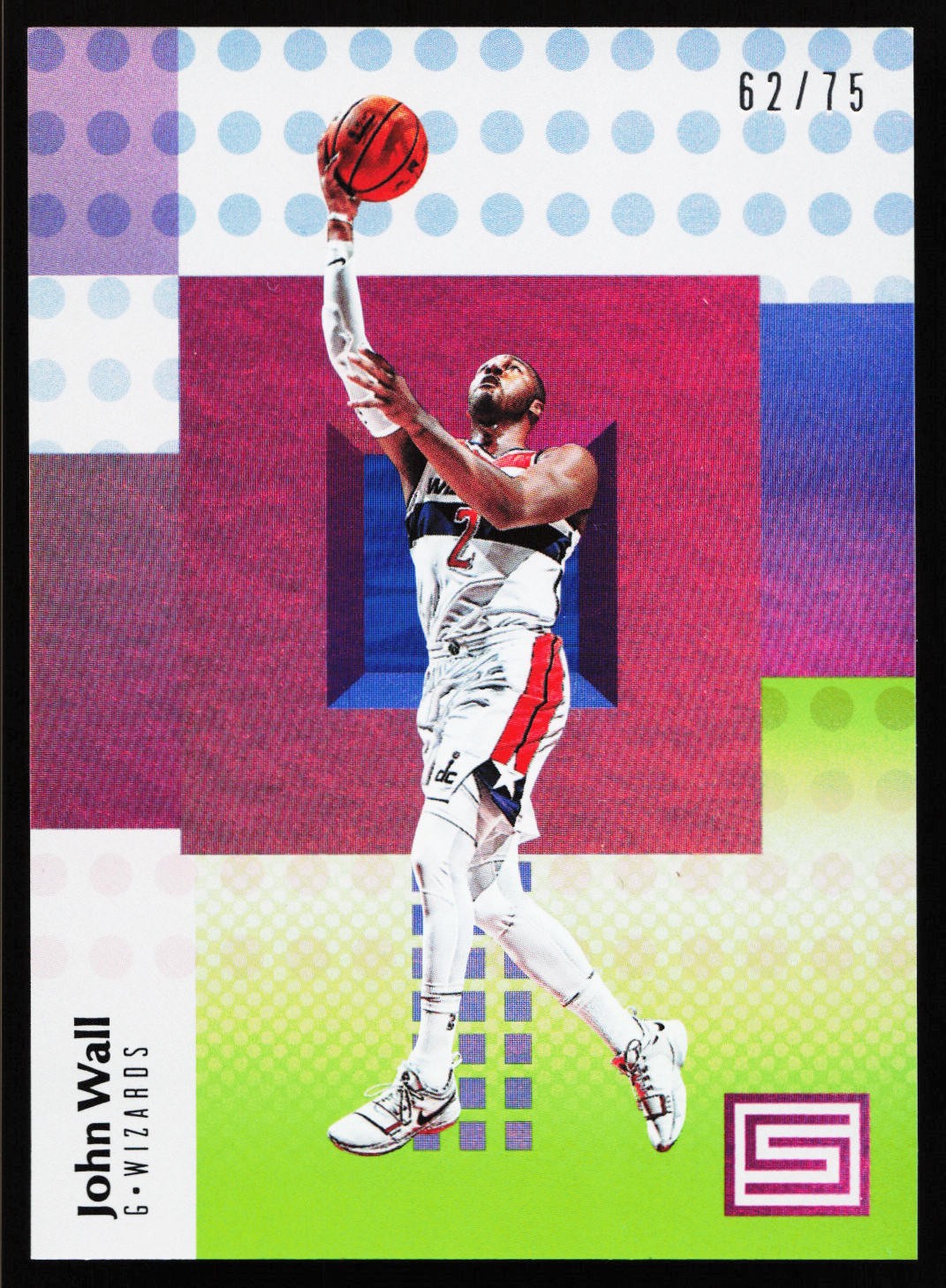 2017-18 Panini Status #8 John Wall Green #/75