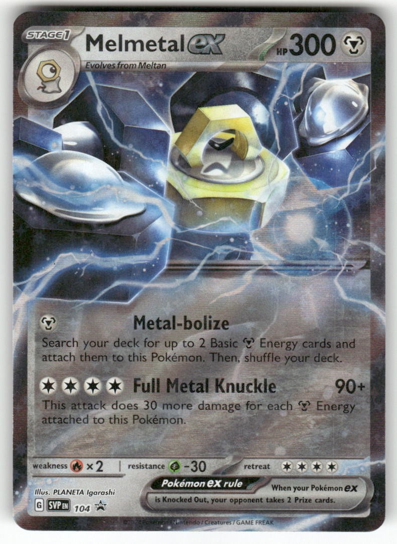 Melmetal ex 104 Holo Promo Scarlet & Violet Promo Pokemon Near Mint