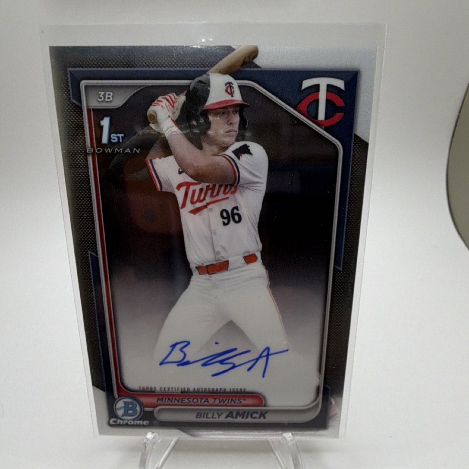 Topps Bowman Draft Chrome Billy Amick CPA-BA Twins Autograph Rookie 2024
