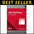 4TB WD Red Plus NAS Hard Drive - 3.5", 256MB Cache