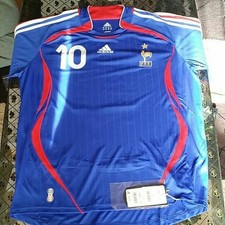 Official Adidas France 2006 World Cup Home Long Sleeve Jersey L Auth W/Tag F/S