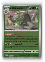 Chesnaught 007/086 Chaos Rising Reverse Holo Rare