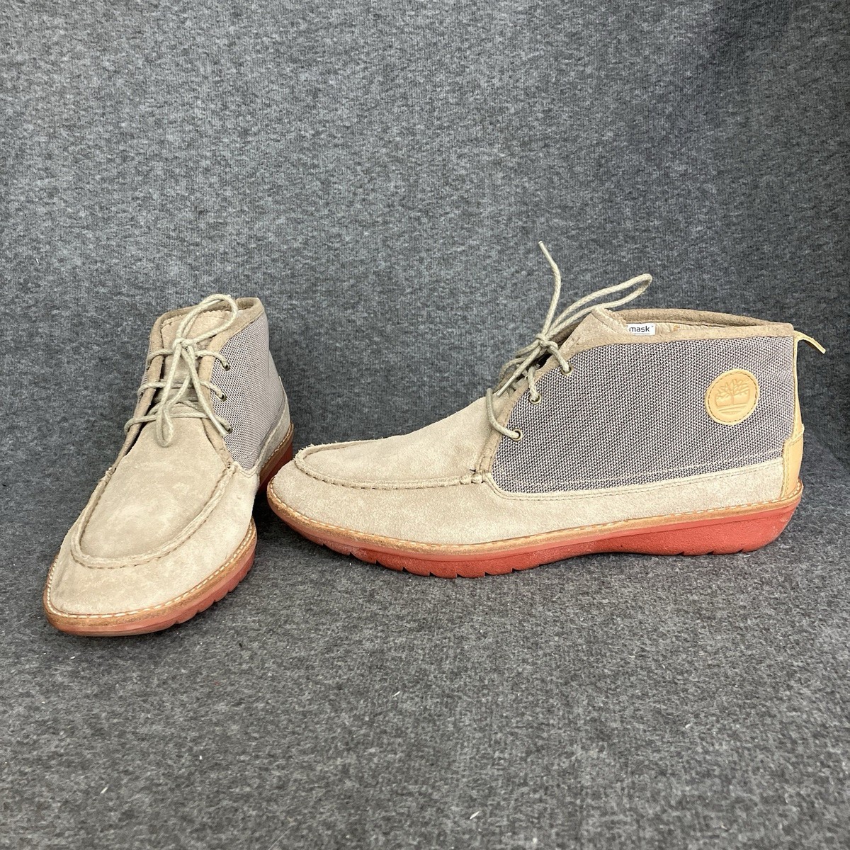 Timberland Earthkeepers Chukka Boots Men’s 13 M Tan Suede Leather Canvas Moc