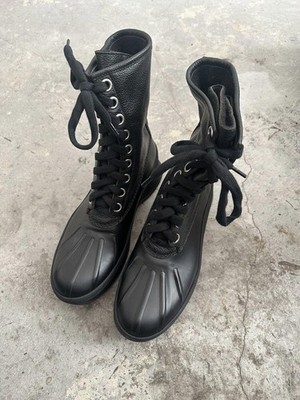 Jil sander DUCK-TYPE Boots in noir cordovan 45