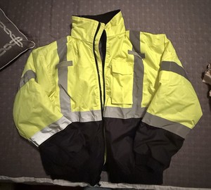 Reflective Jacket Max Type R Class 3 Not FR Reflective Yellow Men's XL TALL
