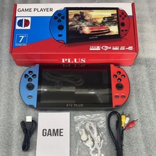 X12 Plus Game Consoles 7" 16GB Retro Handheld Portable 10000 Games Video Console