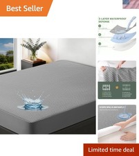 King Waterproof Mattress Protector, Tencel Bamboo Cooling Breathable Mattress...