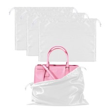 3Pack Silk Purse Dust Bags w/ Drawstring for Handbags Purses Shoes Boots Storage